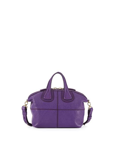 givenchy nightingale small purple|Givenchy Nightingale Micro Leather Satchel Bag, Purple.